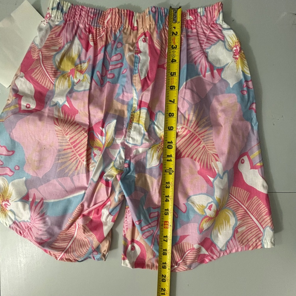 Vintage Hamwear Mens Medium Tropical Toucan Floral Cotton Boxer Shorts NWT USA - Picture 4 of 8